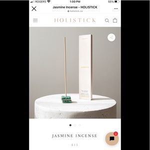 Holistic Jasmine Incense + ceramic incense holder